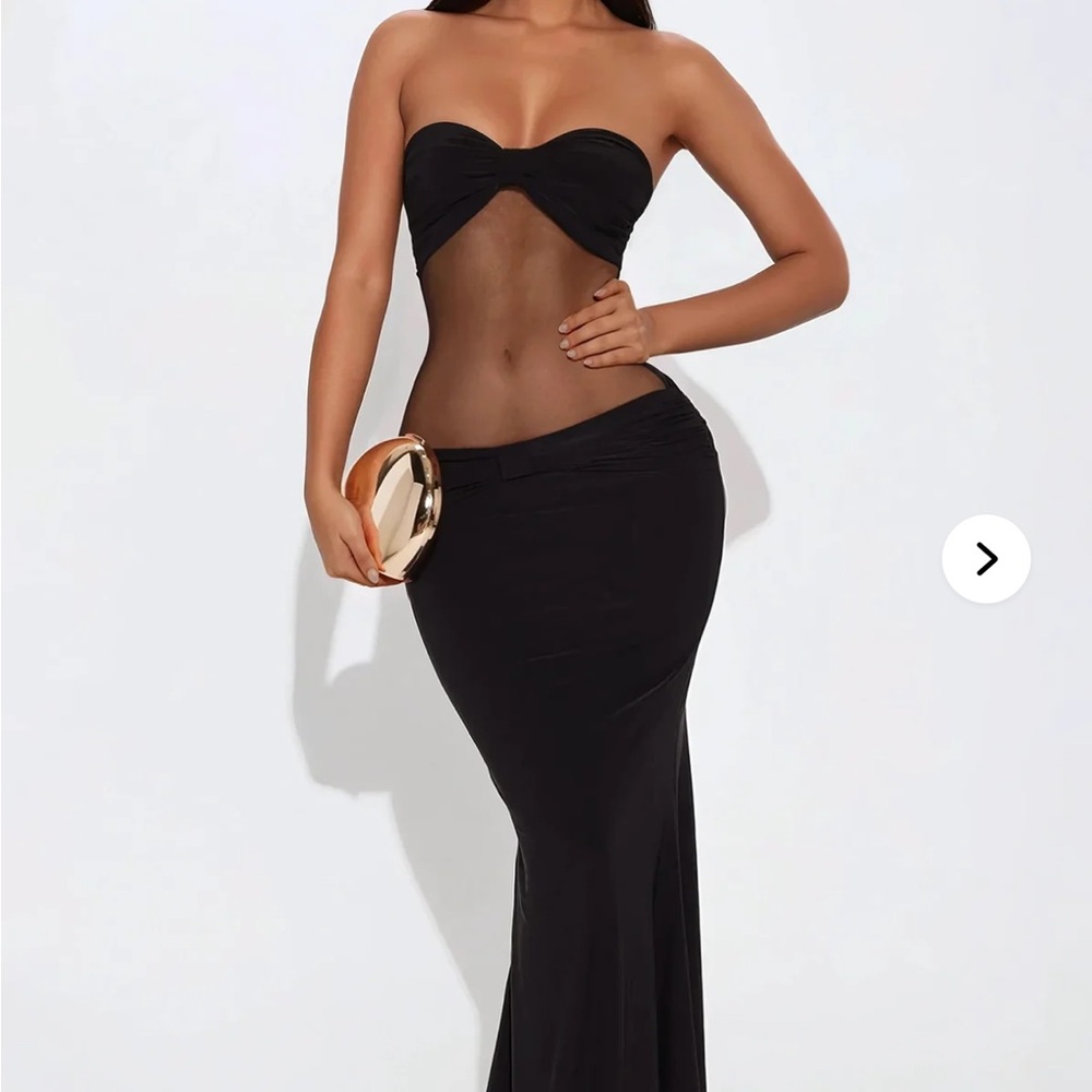 Elena Sheer Fashion Nova Dress